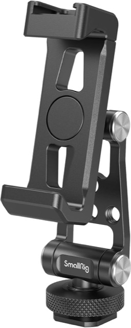 SmallRig 4382 universal phone holder clamp with a cold shoe foot